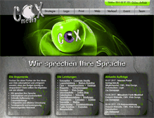 Tablet Screenshot of cox-media.de